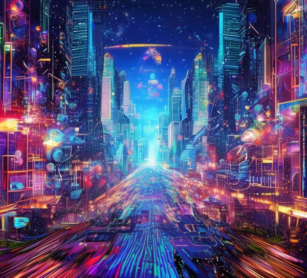 科技与艺术的融合艺术秀——千未来科技动态壁纸